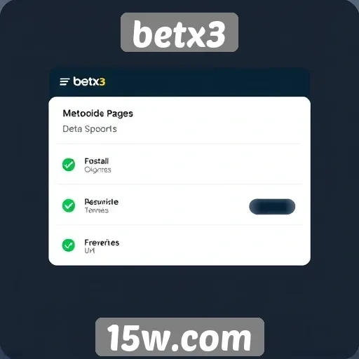 Métodos de pagamento disponíveis no betx3